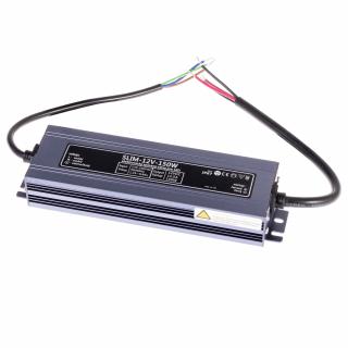 LED napájecí zdroj SLIM 12V 150W pro LED pásky - voděodolné trafo 12,5A IP67 056131