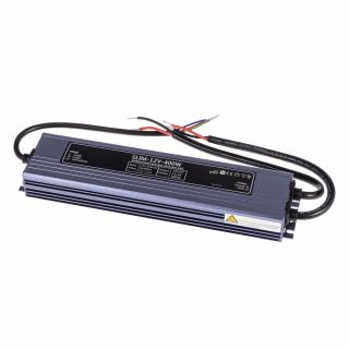 LED napájecí zdroj SLIM 12V 400W pro LED pásky - voděodolné trafo 33,4A IP67 056133