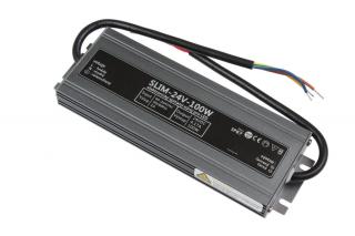 LED napájecí zdroj SLIM 24V 100W pro LED pásky - voděodolné trafo 4,17A IP67 05620