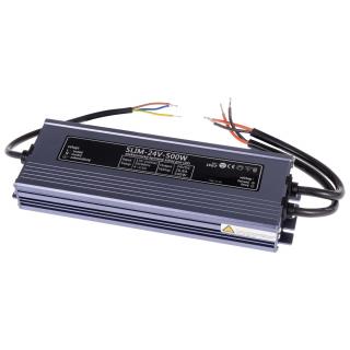 LED napájecí zdroj SLIM 24V 500W pro LED pásky - voděodolné trafo 20,8A IP67 056234