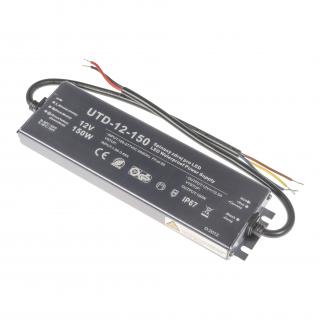 LED napájecí zdroj slim UTD 12V 150W 12,5A pro LED pásky - voděodolné trafo IP67 - Záruka 5let 056302