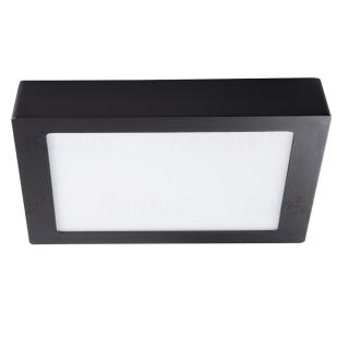 LED panel KANTI V2LED 18W-WW-B Černé hranaté přisazené svítidlo 33555