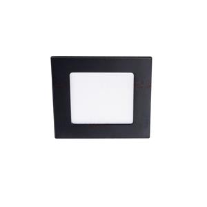 LED panel KATRO 6W 12cm 3000K černý čtverec V2LED 6W-WW-B 33564