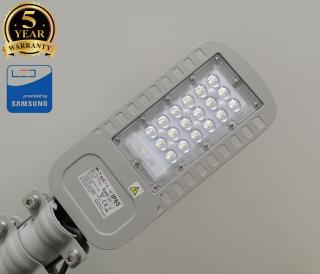 LED pouliční lampa V-TAC VT-34ST 30W 4000K SLIM věřejné osvětlení - 5 let záruka 21956