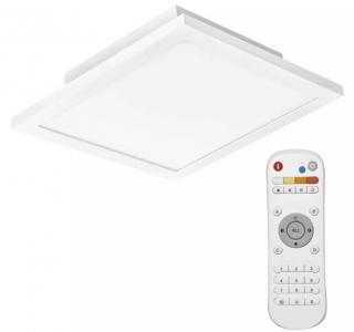 LED přisazené svítidlo RIVI CCT 20W čtvercové 30x30cm s regulací teploty barev a dálkovým ovladačem Bi-Color