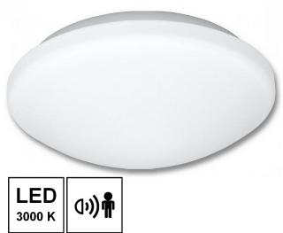 LED stropní a nástěnné svítidlo VICTOR 18W teplá bílá s HF senzorem IP44 W131/LED-3000