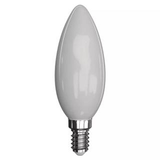 LED žárovka EMOS Filament Candle 4,2W závit E14 matná teplá bílá Z74216