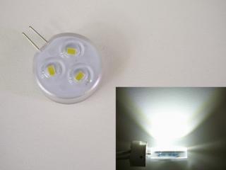 LED žárovka G4 denní bílá 12V 2W nábytková bodovka stmívatelná 120° Barva světla: Studená bílá