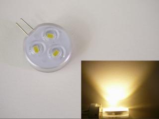 LED žárovka G4 denní bílá 12V 2W nábytková bodovka stmívatelná 120° Barva světla: Teplá bílá