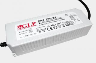 LED zdroj 24V 8,3A 200W IP67 záruka 5let GPV-200-24