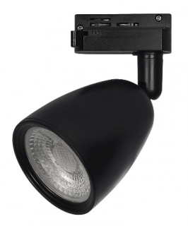 Lištové svítidlo AIKO 6W černé 1F 3000K teplá bílá - kolejnicové bodové LED světlo reflektor