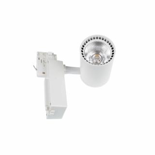 Lištový bílý LED reflektor TORU-W 20W neutrální 4500K kolejnicové bodové svítidlo track light 105708