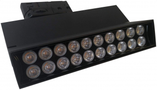 Lištový LED reflektor AREO PROFI 10W černé kolejnicové bodové svítidlo track light GXPR111