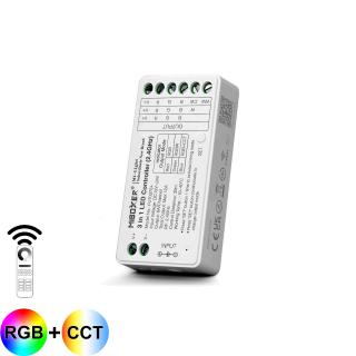 MiBOXER RF 2.4GHz přijímač 3v1 pro RGB, RGBW a RGB+CCT LED pásky Mi-Light FUT037S+