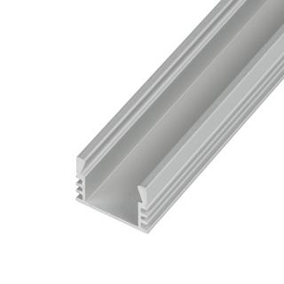 Mikro N7 vysoký stříbrný nástěnný hliníkový profil 16x12mm ALU mini lišta pro LED pásek Varianta profilu: 1m profil bez krytu