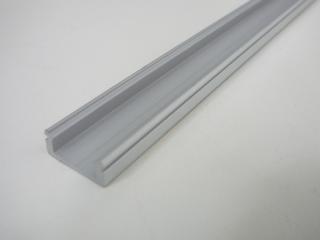 N8 stříbrný nástěnný hliníkový profil 19x8mm  ALU přisazená lišta pro LED pásek Varianta profilu: 1m profil bez krytu