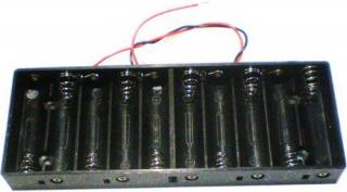 Napájecí zdroj plochý na tužkové baterie 10x AA pro 12V LED pásky