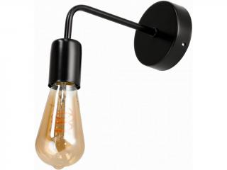 Nástěnné přisazené svítidlo LOFT černé pro LED žárovku E27