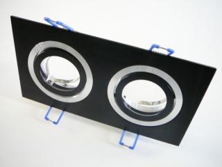 Podhledový rámeček D10-2B černý, bodovka pro LED žárovku