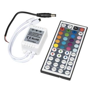 Přijímač RGB-IR44B s ovladačem pro barevné LED pásky