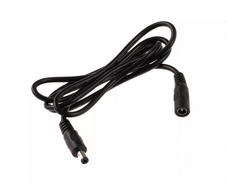 Prodlužovací kabel s DC konektory 1metr černobílý 6A