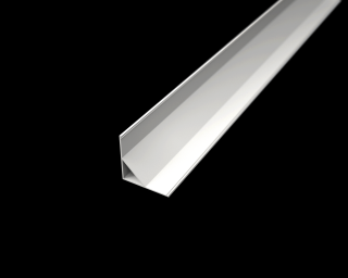 R5-B bílý rohový hliníkový profil 16x16mm - chladící LED ALU lišta pro LED pásek se sklonem 45° Varianta profilu: 2m profil bez krytu