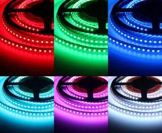 RGB LED pásek vnitřní RGB 082401 24V 24W/m IP20 Počet diod 120