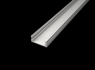 SF1-W bílý - nástěnný hliníkový profil 17x8mm - chladící LED ALU přisazená lišta pro LED pásek Varianta profilu: Profil 1metr