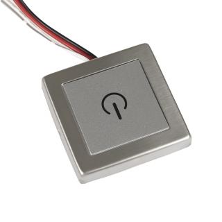 Stříbrný dotykový stmívač NDS1 12-24V nástěnný pro LED pásky