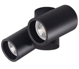 Stropní otočné bodové svítidlo BLURRO černé pro 2x LED žárovku GU10