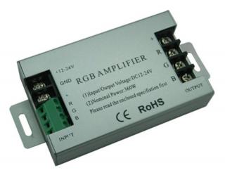 Tříkanálový zesilovač LED barevný RGB signálu AMP5
