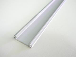TUBE stříbrný - nástěnný hliníkový profil 18x10mm - chladící LED ALU půlkruhová přisazená lišta pro LED pásek Varianta profilu: 1m profil bez krytu
