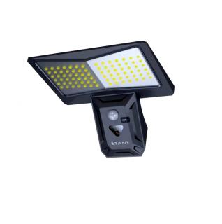 Venkovní solární nástěnné LED osvětlení IMMAX WING s PIR čidlem, 4W, černé