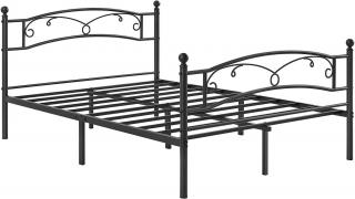 Kovová manželská postel 140x190 cm