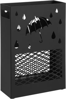 Kovový stojan na deštníky s odnímatelným podnosem