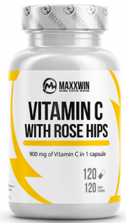 MaxxWin Vitamín C with Rose Hips 120 cps