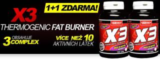 X3 - Thermogenic Fatburner 1+1 ZDARMA