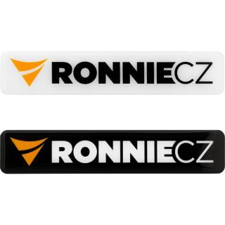 3D samolepka Ronnie.cz - černé pozadí Barva: bílé pozadí