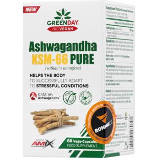 Ashwagandha KSM-66 Pure Velikost: 60 cps