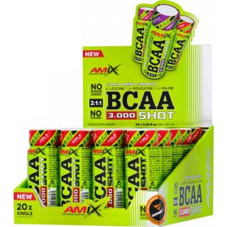 BCAA 3000 Shot - 20x 60 ml, lesní plody Barva: lesní plody, Velikost: 20x 60 ml