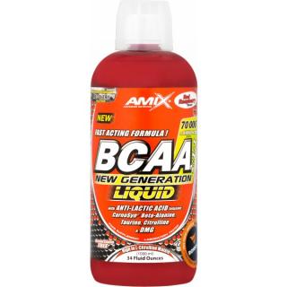 BCAA New Generation Liquid - 1000 ml, malina Barva: malina, Velikost: 1000 ml
