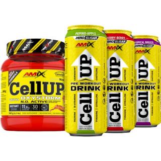 CellUp with Oxystorm Powder + 3x CellUp Pre Workout Drink zdarma Velikost: 1 balení