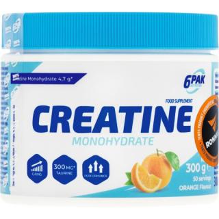 Creatine Monohydrate + taurin - 300 g, pomeranč Barva: pomeranč, Velikost: 300 g