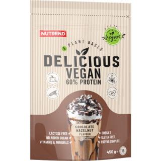 Delicious Vegan Protein - 450 g, čoko - lískový ořech Barva: pistácie-marcipán, Velikost: 450 g