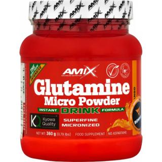 Glutamine Micro Powder Drink s příchutěmi - 360 g, mango Barva: mango, Velikost: 360 g