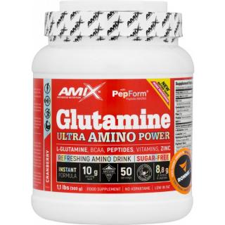 Glutamine & Ultra Amino Power - 500 g, pomeranč Barva: pomeranč, Velikost: 500 g