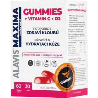 Gummies + Vitamin C + D3 Velikost: 60 želé + 30 cps