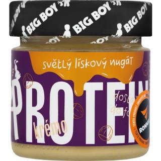 Protein krémo - lískový nugát - 220 g, světlý Barva: tmavý, Velikost: 220 g