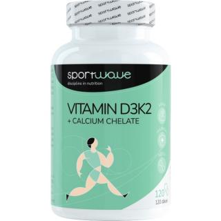 Vitamin D3K2 + Calcium Chelate Velikost: 120 cps