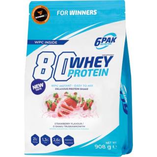 Whey Protein 80 - 908 g, čokoláda Barva: bílá čoko - jahoda, Velikost: 908 g